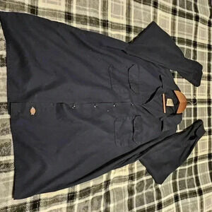 Dickies Navy Blue Button-Up Shirt